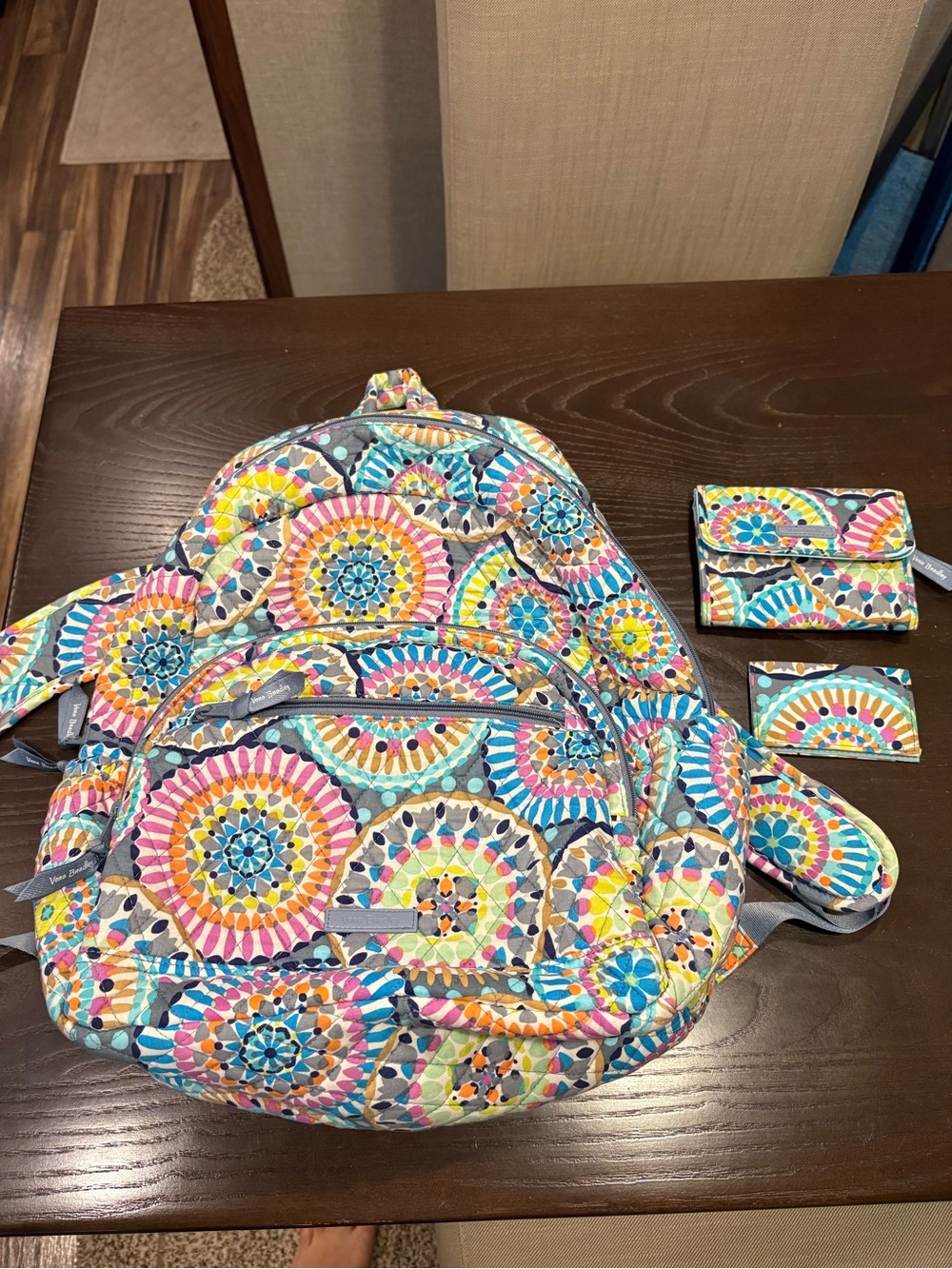 Vera Bradley backpack wallet 3pc set